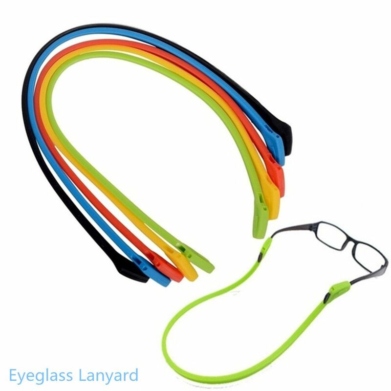 1Pc elastyczny silikon okulary pasek do okularów dzieci dorosłych opaska sportowa sznurek uchwyt na okulary przeciwsłoneczne antypoślizgowe akcesoria do okularów
