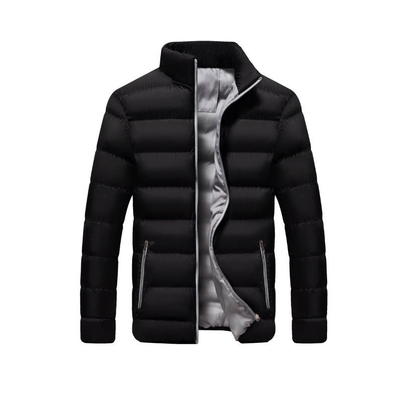 Abrigo acolchado suave y elegante para invierno, ropa cálida, chaqueta de cuello alto, Parkas