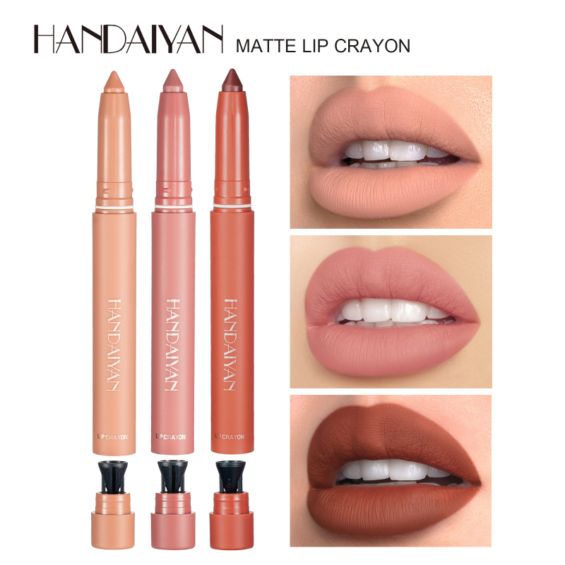 12 Colors Lip Liner Matte Waterproof Velvet Nude Lipstick Pencil Sexy Red Brown Pigments Makeup Long Lasting Profissional Lip