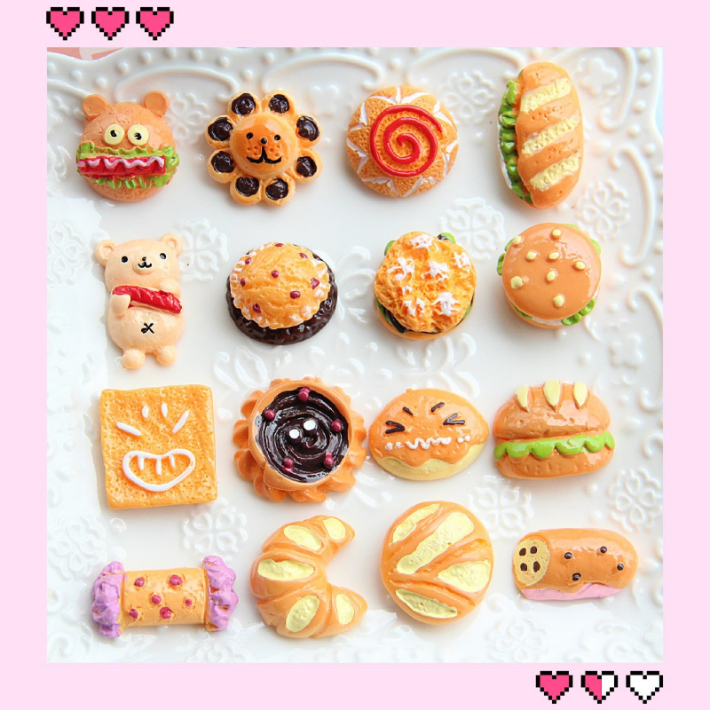 Miniatur Mainan Permen Simulasi Roti Makanan Penutup DIY Mini Kawaii Ornamen Kecil Boneka Rumah Dapur Makanan Bermain Mainan Model Hadiah Anak-anak