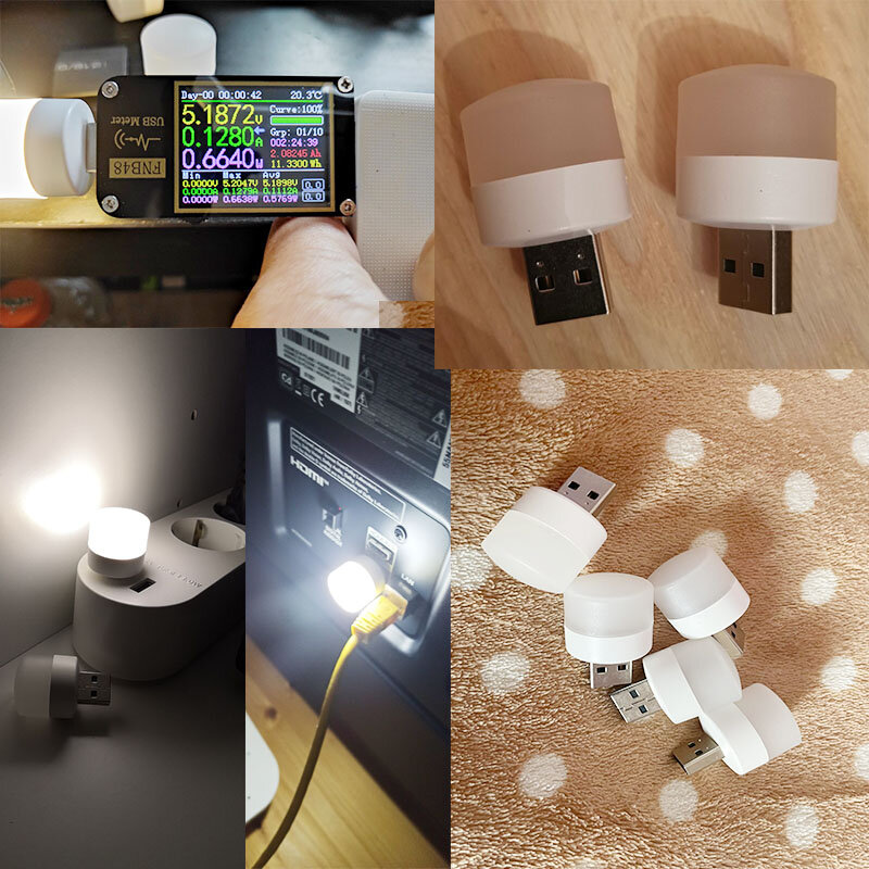 Lampe USB à LED pour la Protection des yeux, 3 pièces, charge Mobile, idéale pour la lecture sur ordinateur