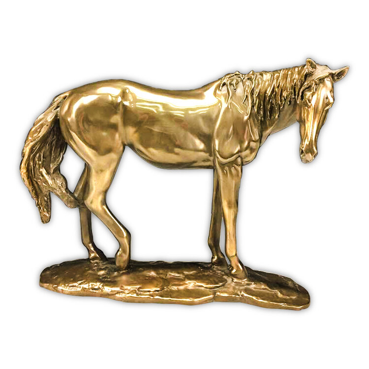 Customized cheap and large statue of (horse) for shop or hotel decoration imitate bronze statue
