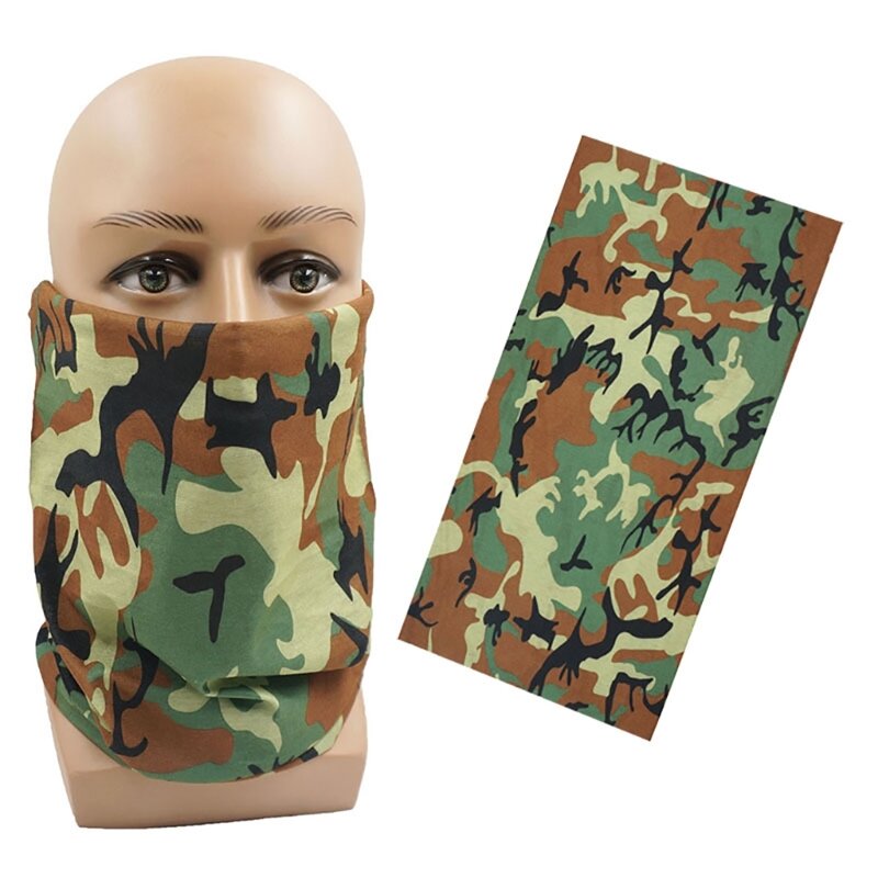Spaß Camouflage Neck Wrap Kopfbedeckung Halloween Sport Headwrap Bandana Weichen Schlauch Bandana Halsbedeckung DropShip
