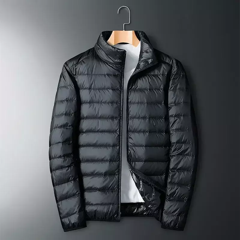 Jaqueta de pato branco ultraleve masculina, impermeável, casual, portátil, ao ar livre, leve, casacos acolchoados masculinos, outono, inverno, 2022
