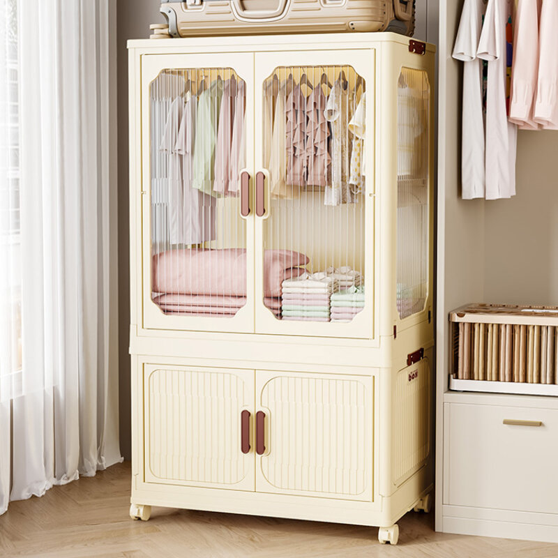 Armario de plástico para dormitorio de bebé, organizador de ropa, estantes, muebles para el hogar, MR50CW