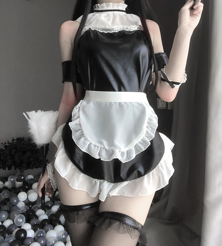 Sexy Anime Maid Dress Cosplay Kostuum Maid Lingerie Bodysuit Erotische Outfit