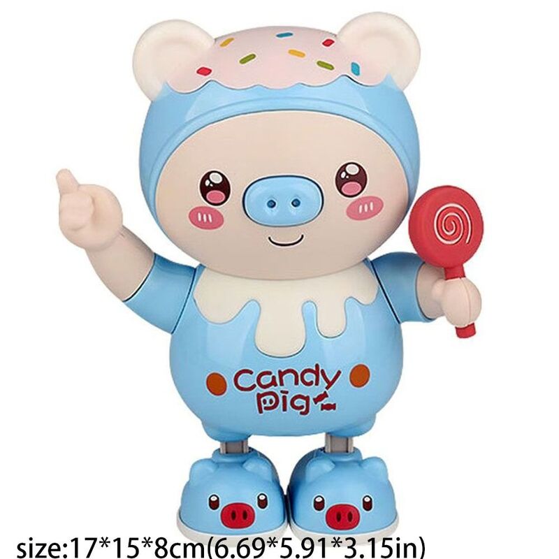Cartoon Animal Electronic Pets Pig Dancing Toy Creative Swing Can Twisting Plastics Music Kids/Children/Baby