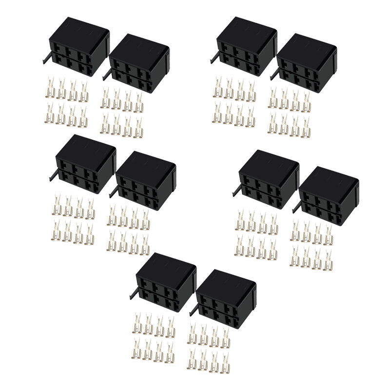 NEW 10 Sets Carling ARB Rocker Switch Wire Spade Terminal Connector Plug Socket Fit For Car Boat SUV