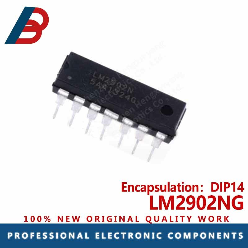 10pcs LM2902NG amplifier chip package DIP14