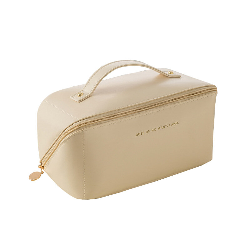 Organ pillow tas Makeup kulit PU, kantung perlengkapan mandi level penampilan tinggi, kantong penyimpanan portabel perjalanan