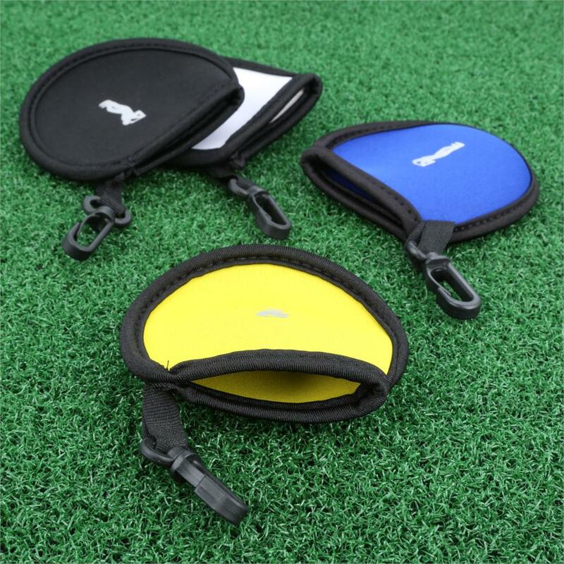 Neoprene 1 pc portátil mini compacto saco de bola de golfe titular de armazenamento caso transporte bolsa pequena cintura para a prática treinamento