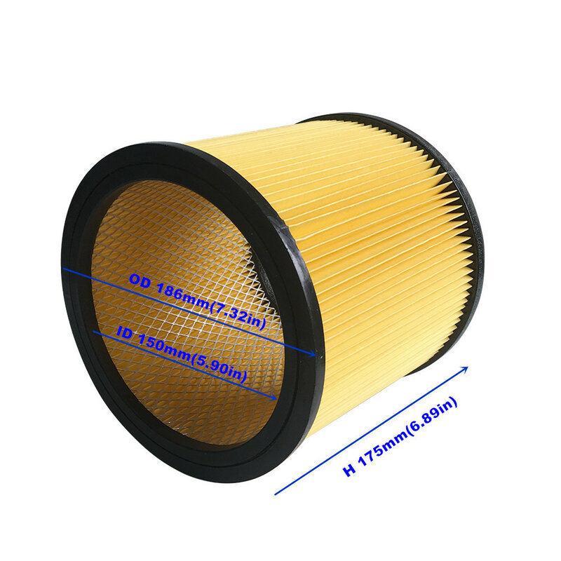 Cartucho do filtro para aspirador de pó, apto para Aspi-12, Aspi-16, Truper 12085, Aspi-08x Y, Aspi-16x, Pnts 1500, B3, Lion ian, 97734