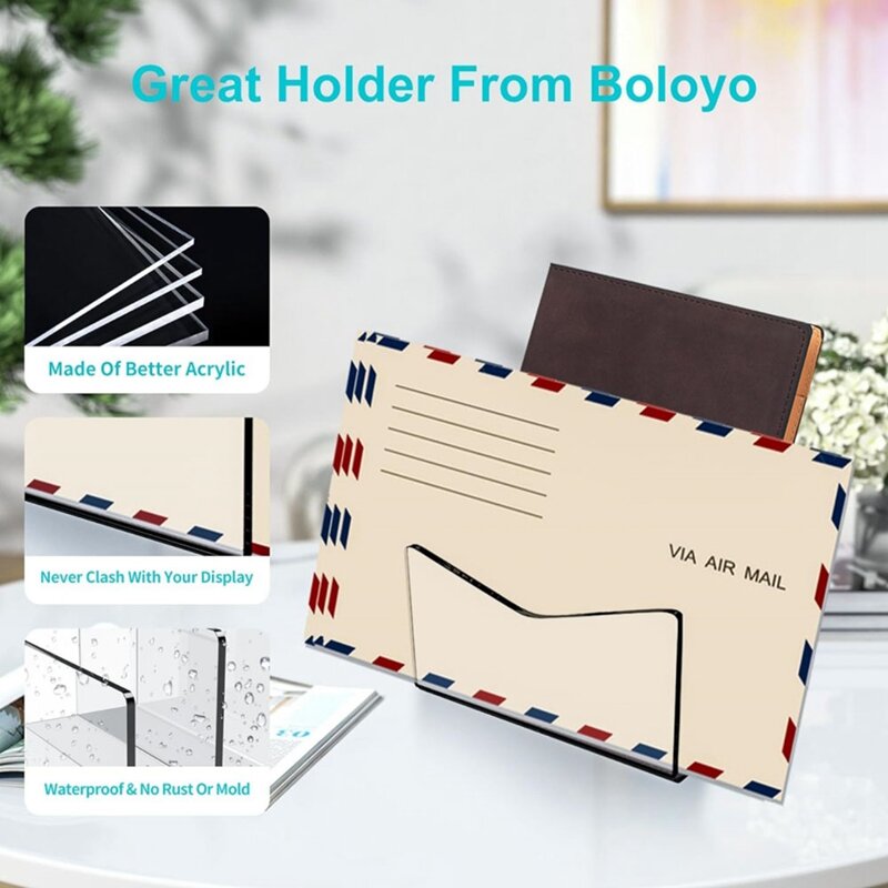 Aanrecht Mail Houder Acryl Mail Sorteerder Transparant Acryl Voor Bureau Envelop Houder Voor Muur Kantoor School