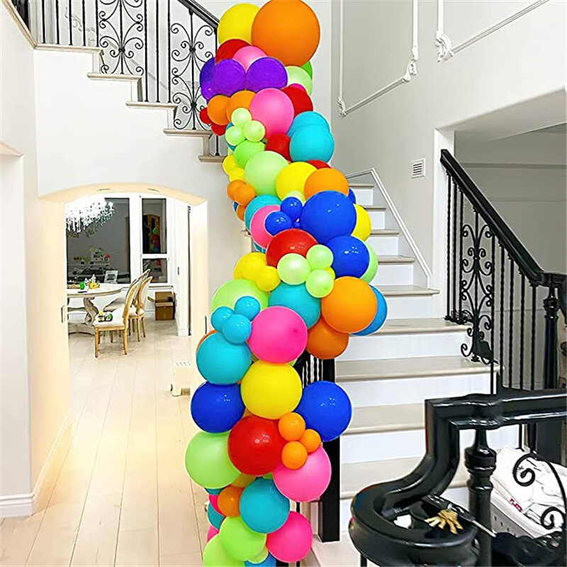 Balon lateks 10 inci 100 buah, dekorasi balon lengkungan, hadiah liburan, pesta ulang tahun, pernikahan