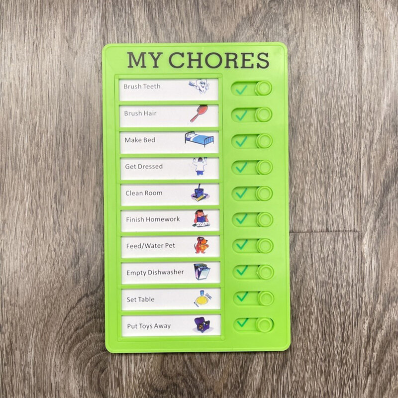 Chore Chart Memo Checklist Board bacheca staccabile Daily to Do List lista di controllo RV per la pianificazione della Routine domestica