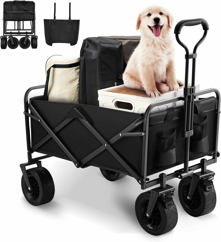 Pet Trolley Garden Trolley Maximum Load 100 Kg Folding Trolley For Holiday Shopping Outdoor Camping and Picnic Trolleys