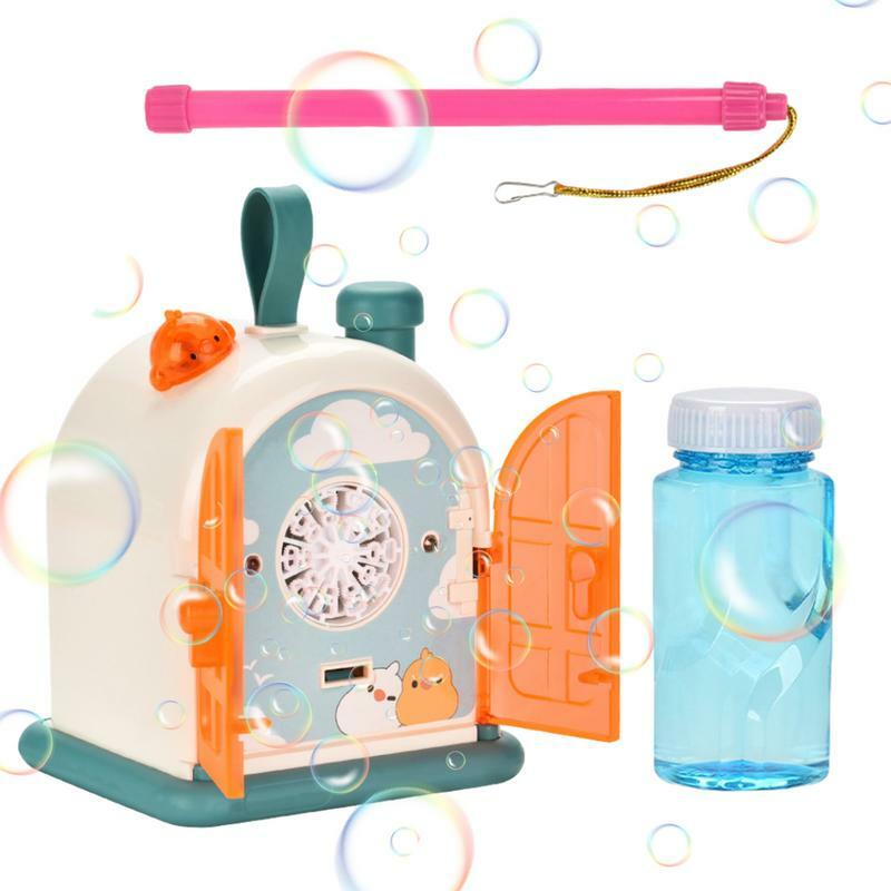 Electric Bubble Blower House Design Upgrade Outdoor Toys 20 Holes Party Atmosphere Maker Leak Proof Automatic Bubble Maker Toys