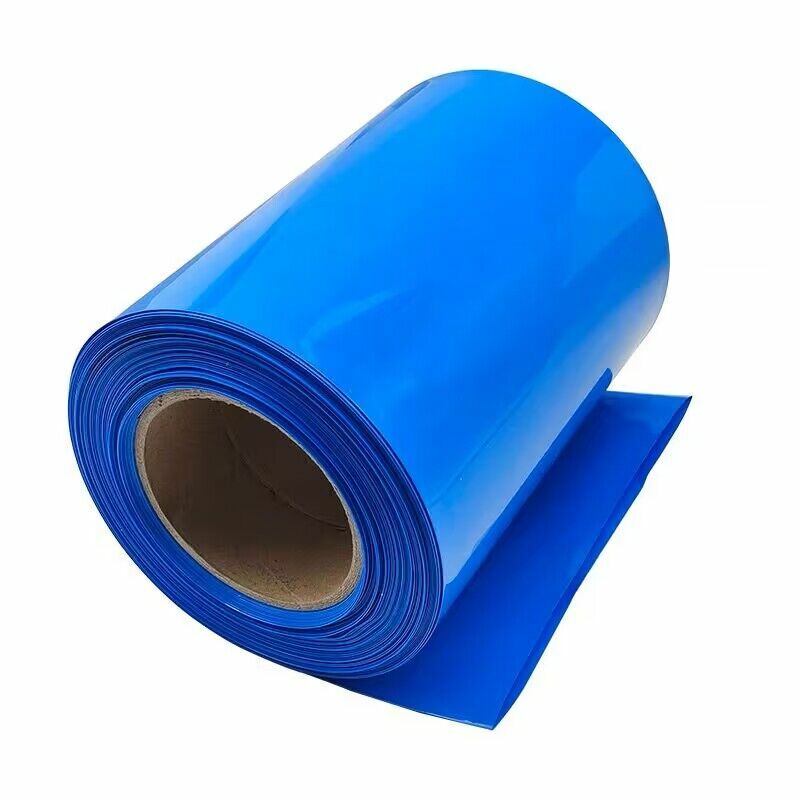 PVC Heat Shrink Isolados Shrink Tube, 18650 Baterias, manga do cabo, manga do cabo, azul, para a produção, 1 metro