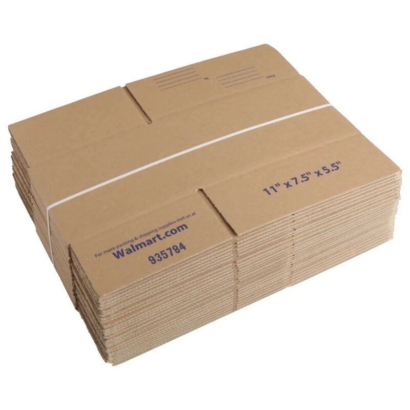 Boîtes d'expédition recyclées pour stylos et engrenages, 11 po L x 7.5 po. W x 5.5 po. H, 30 points