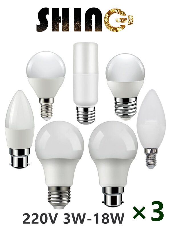Lámpara de vela LED promocional, sin luz blanca cálida estroboscópica, GU10 MR16, 220V, 3W-18W, adecuada para cocina, baño y stu