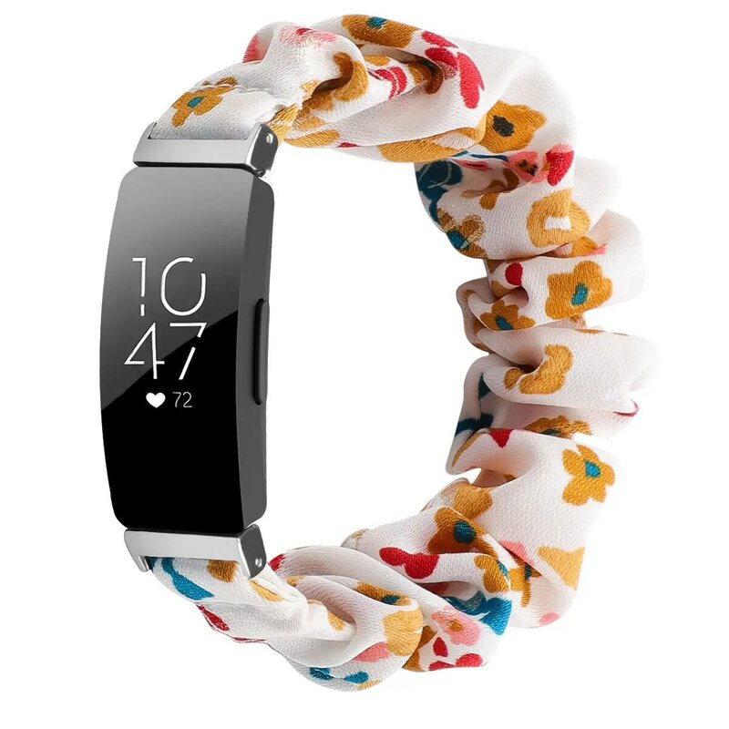 Correa elástica Scrunchies para Fitbit inspire 2, correa de reloj de tela para Fitbit inspire Hr