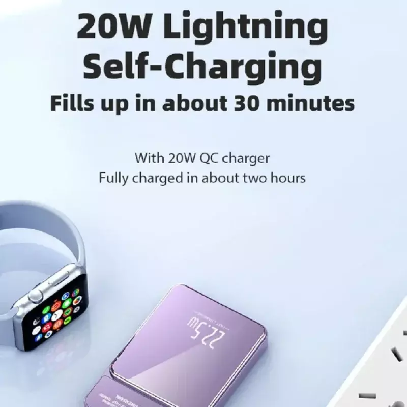Xiaomi-Chargeur sans fil magnétique Qi, 30000mAh, Power Bank 22.5W, Mini Powerbank pour iPhone, Samsung, Huawei, Charge rapide