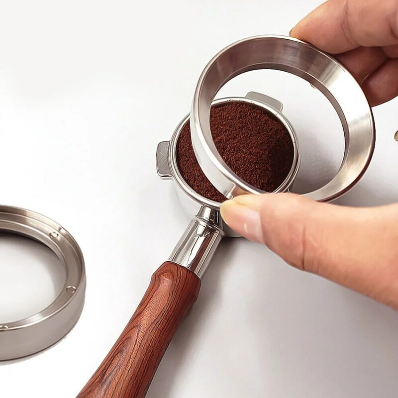 Anneau de dosage de café magnétique en aluminium, pour bol de brassage, panier de poudre, porte-filtre, remplacement de filtre, 49mm, 1 pièce