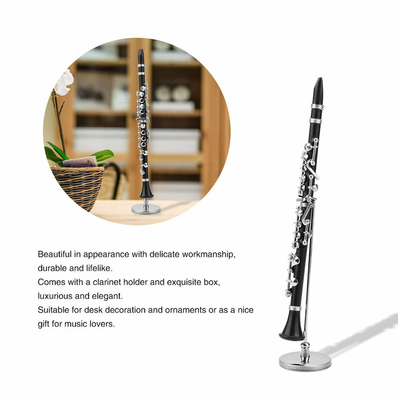 Mini modèle de clarinette hautbois, musique, ornements de bureau, affichage, décoration de la maison, cadeaux