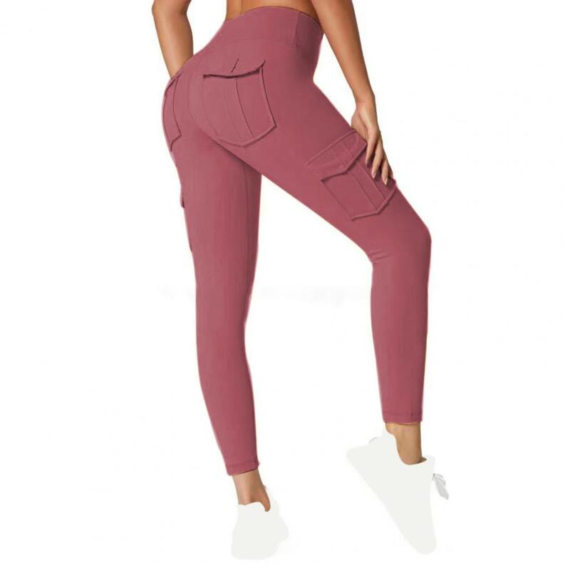 TUNIControl-Leggings de yoga à haute élasticité pour femme, pantalon taille haute avec plusieurs poches, leggings extensibles pour le sport de course