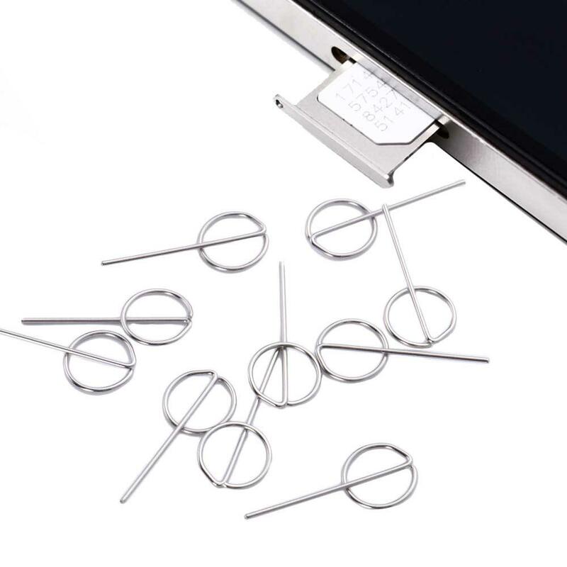 Steel Metal Phone Key Tool Smartphone Mobile Phone Pin Ejecting Eject Pin Card Needle Removal Card Pin Sim Card Tray Ejector