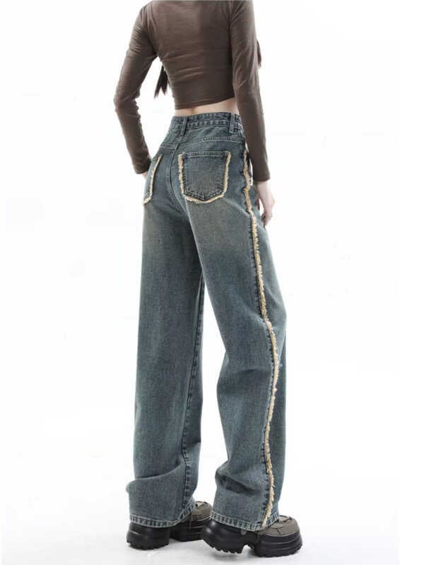 Новые джинсы INS на весну и осень, женские брюки с естественной талией, темпераментные модные Универсальные популярные женские джинсы