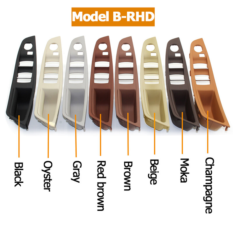 Right Driver Cars RHD For BMW 5 Series F10 F11 Interior Armrest Window Switch Panel Cover Door Pull Handle 520i 523i 525i