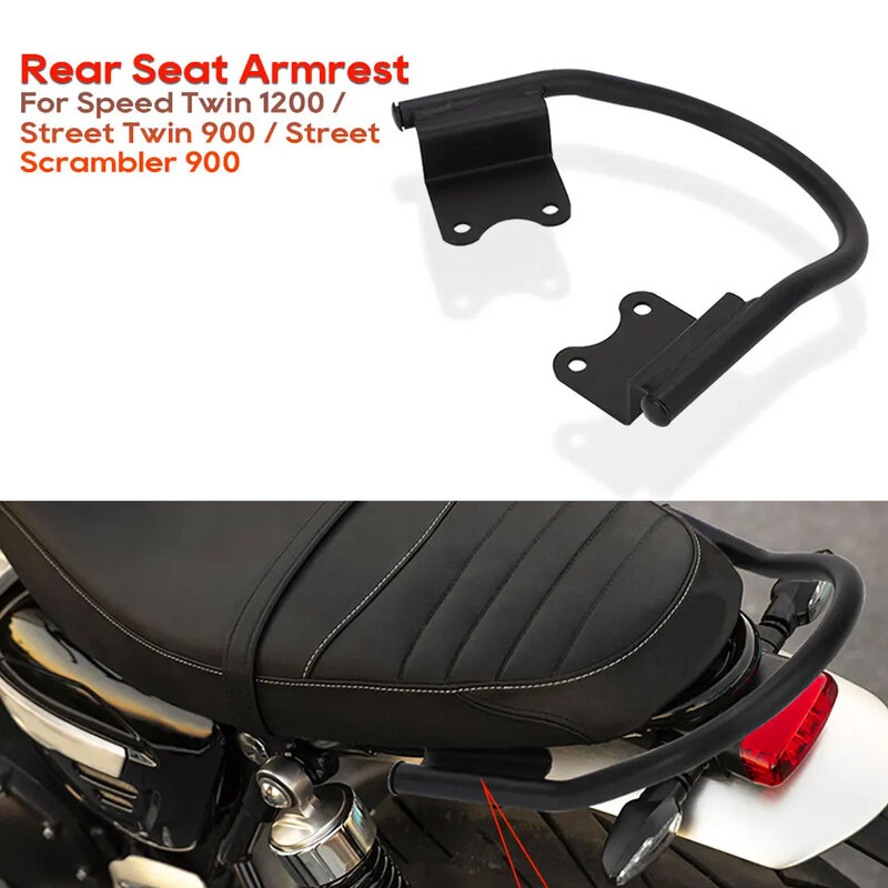 Barra de agarre para asiento trasero de motocicleta, reposabrazos, portaequipajes para Triumph Speed Twin 1200 Street Scrambler 900