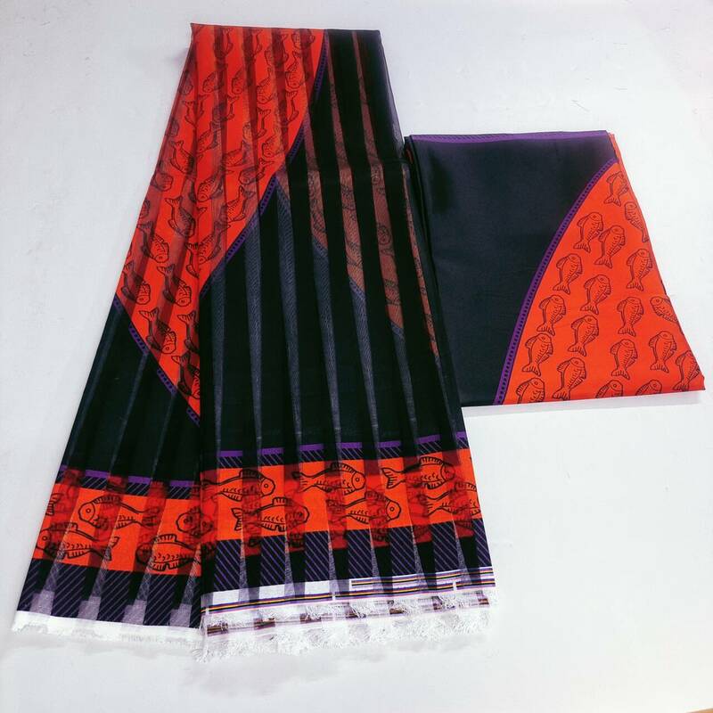 Tissu Africain en Satin Organza de 6 Yards, Tissu Imprimé de Haute Qualité pour Robe de Soirée, Nouvelle Collection 2024
