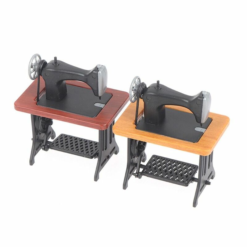 Decor Simulation Furniture Model ABS Dollhouse Furniture Toy Knitting Tool Model Sewing Machine Toy Miniature Furniture Toy