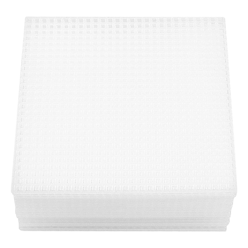 30-teilige Leinwand platten aus Kunststoff gewebe zum Sticken, Basteln von Acryl garn, Stricken und Häkeln (10,6x10,6 cm)
