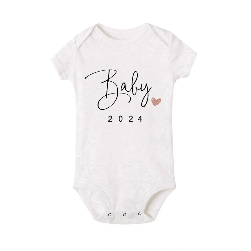 Body para bebé recién nacido, Pelele de verano para niño y niña, ropa de revelación de embarazo, 2024