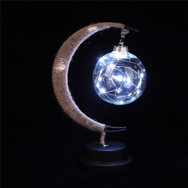 Sepak Takraw LED Moon Night Lamp, Cabeceira Night Light, Lâmpada de fada lunar, Art Kid's Bedroom Decor, Presentes de Natal