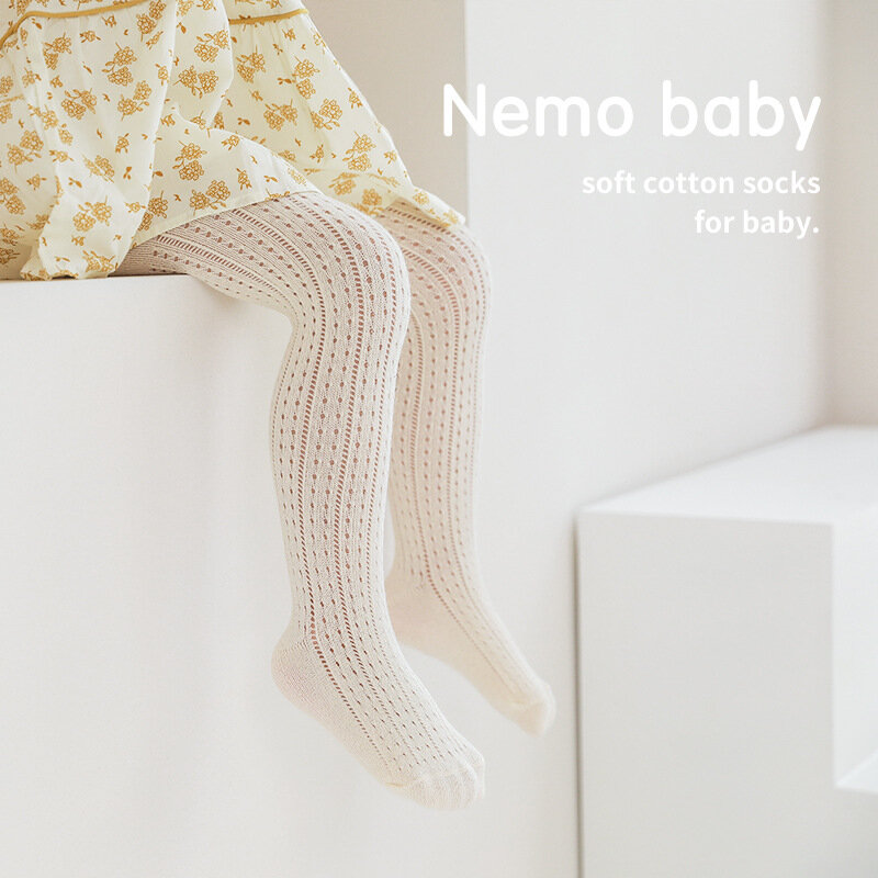 Lato 2022 dziewczęce rajstopy siateczkowe rajstopy dla dzieci maluch Stocking ubrania dla noworodków białe kabaretki spodnie dziecięce