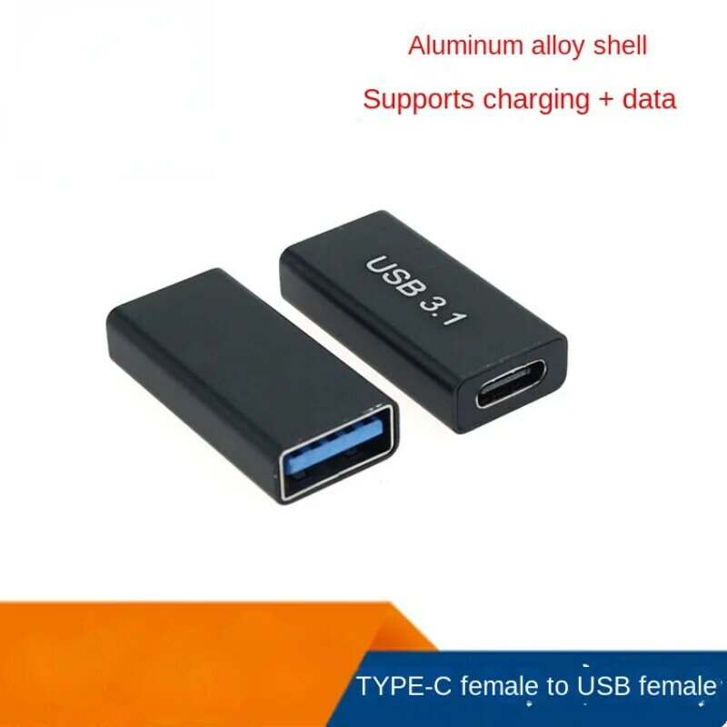 Adaptateur OTG de Type C vers USB 3.0, connecteur de convertisseur femelle vers femelle en alliage d'aluminium