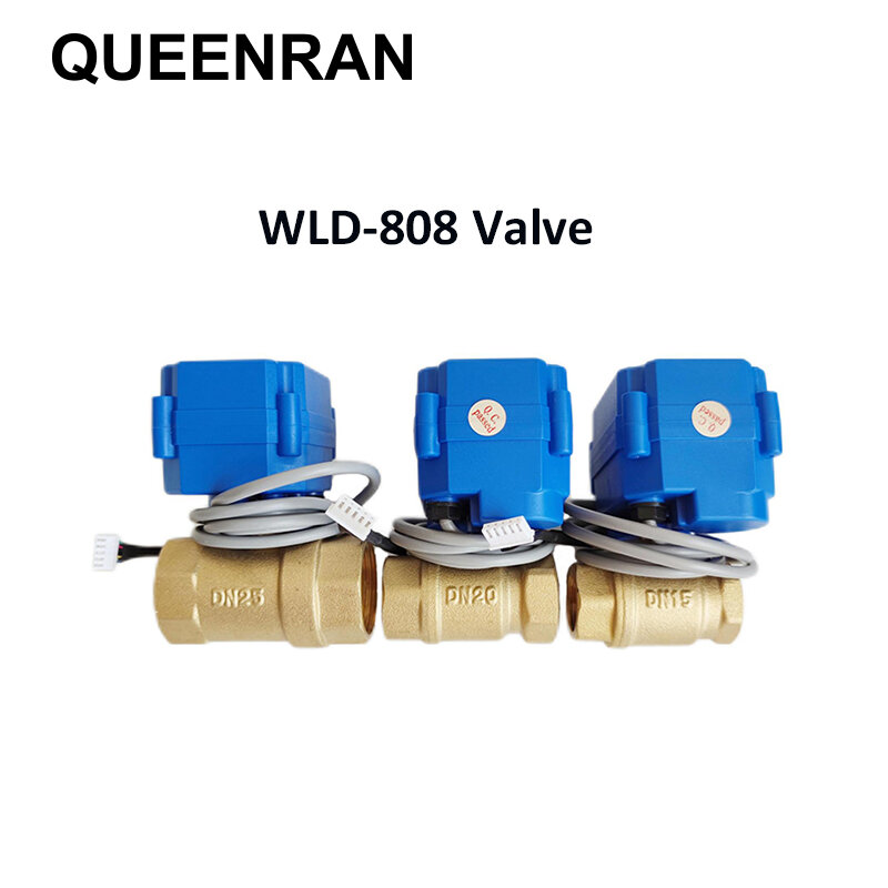 Capteur de fuite d'eau pour maison intelligente, détecteur de valve intelligent avec 2 pièces de 1/2 ",3/4" et 1 ", auto-inspection