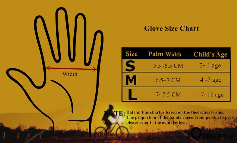 1Pair Gel Padding Cycling Gloves Half Finger Hand Rain Grip Hot Wet Outdoor Bike Glove 2-12 Kids Junior Boy Girl Drop Shipping