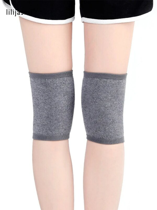 2022 Wool Light Weight Knee Sleeve Solid Coldproof Warm Knees Knitted High Kneecap Knee Protectors Leg Warmers Fall Winter