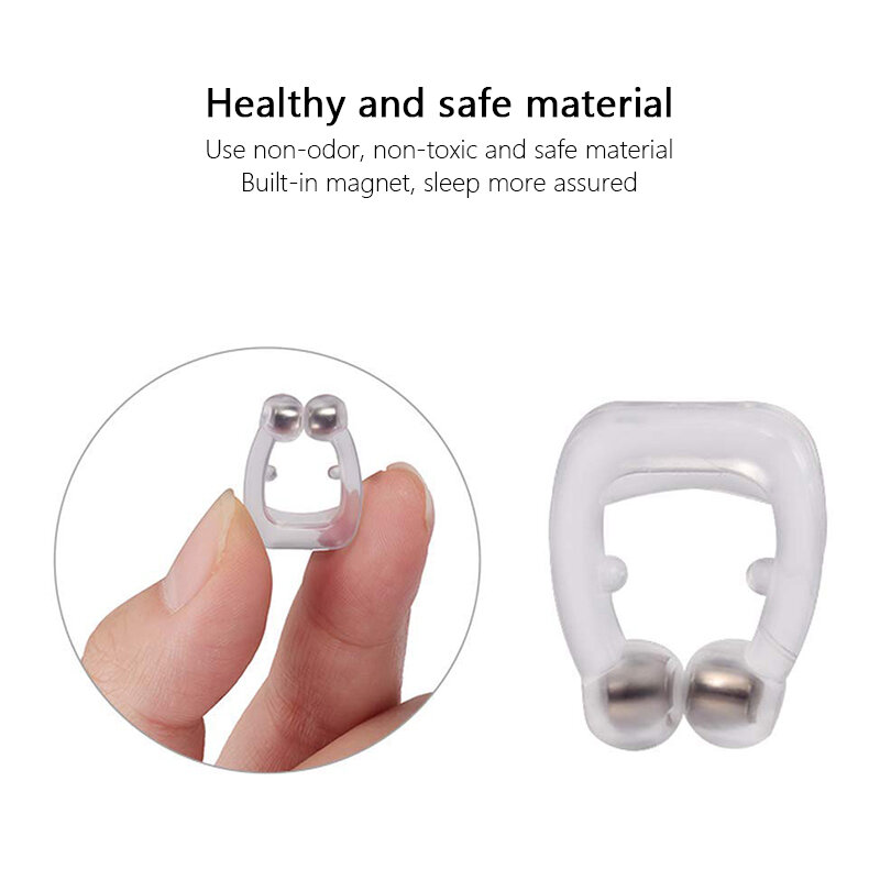 1PC Magnetic Anti Snoring Nasal Dilator Stop Snore nose clip device Easy Breathe Improve Sleeping For Men/Women Dropshipping
