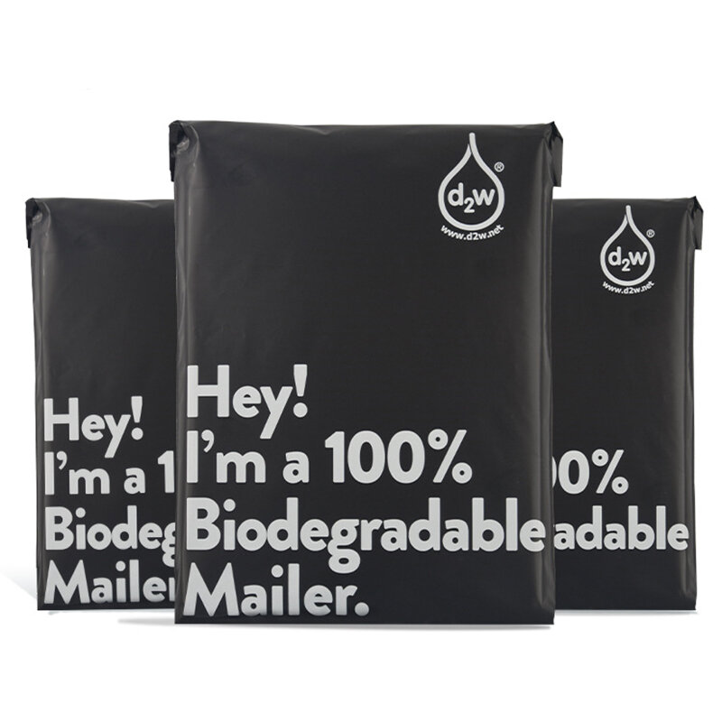 Bolsa Biodegradable para correo de 10x13 pulgadas, bolsas de mensajería impermeables, paquetes pequeños de regalo, suministros de negocios, 100 piezas