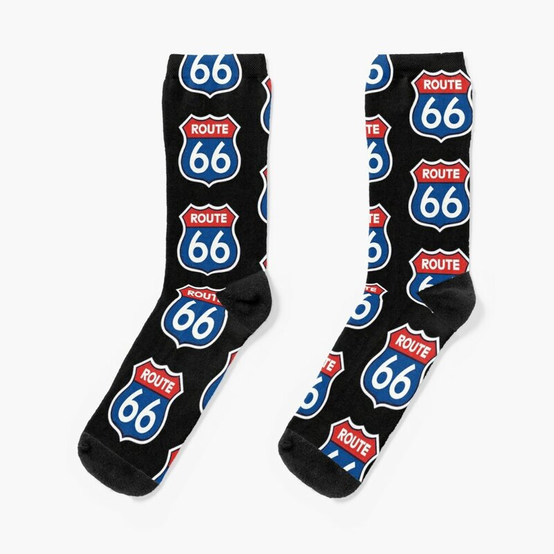 Route 66 Socks Hiking boots Thermal man winter with print Socks Women Men's