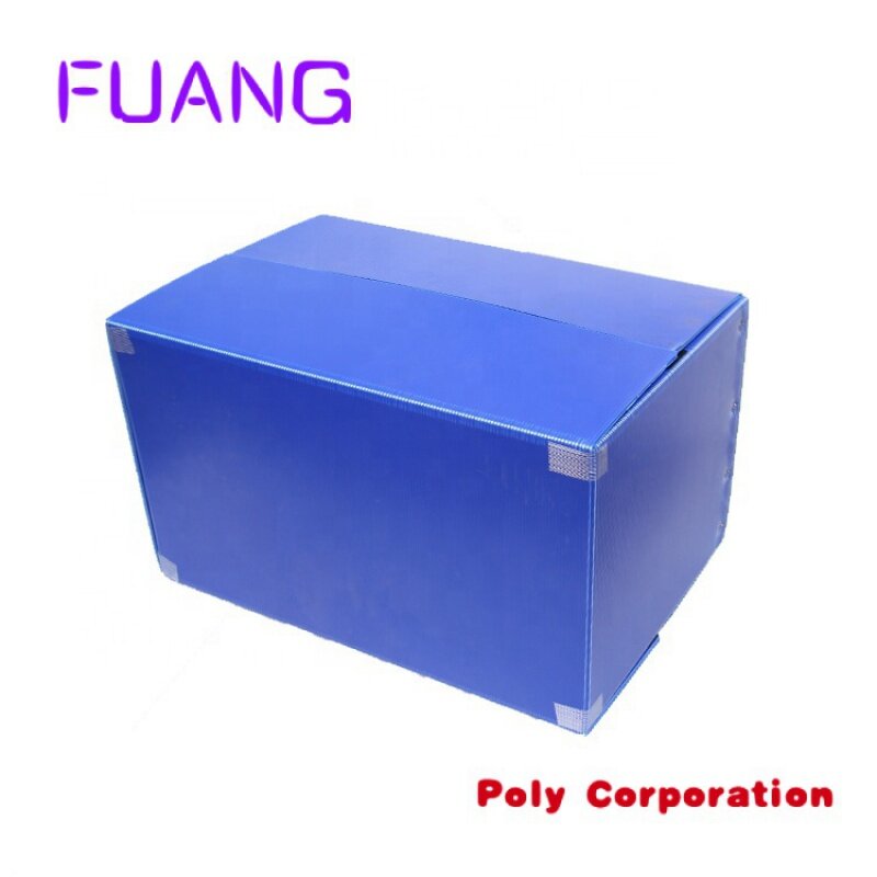 Dobrável impermeável pp corflute caixa plástica ondulada tamanho personalizado pp plástico ondulado caixa de armazenamento