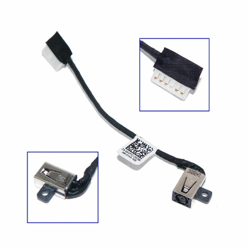 Cable flexible de carga para portátil Dell Vostro, conector de alimentación de CC, DC-IN, 04VP7C, 3400, 3401, 3425, 3500, 3501, 3510, 3515, 3520, 3525, P132G