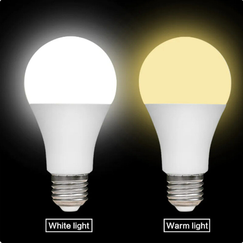 Bombilla LED de emergencia E26/27, luz blanca cálida de 7/9/12/15W, batería recargable, iluminación inteligente de 100-240V, ahorro de energía, gran oferta