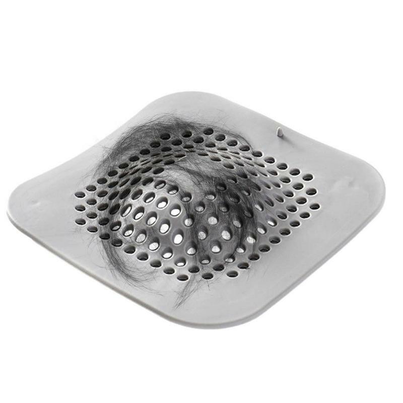 1pcs Silicone Sink Strainer Anti-blocking Bathtub Stopper Bathroom Floor Drain Hair Catcher Filter Shower Sink With Suction Cup
